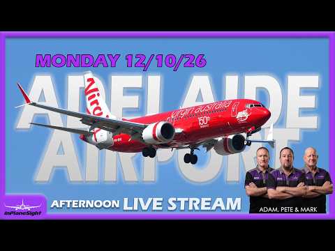 🔴 4K LIVE PlaneSpotting: Adelaide Airport Real-Time Action ( YPAD / ADL) ✈️🔴