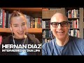 Dua lipa in conversation with hernan diaz author of trust