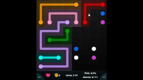 flow game facebook - green pack level 115 Connect the dots