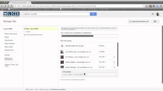 Google Sites - Sharing and Permissions