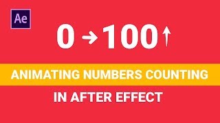 After Effects Animating Numbers Counting | Beginner Tutorial