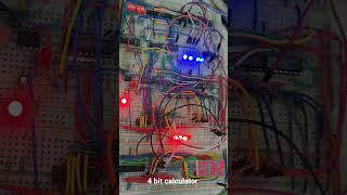 4 bit calculator #computerscience #ai #breadboard #electronics #mathematics