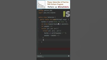 Java Pattern-46 | 500 Java Pattern Programs #shorts #java #coding #programming