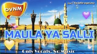 Maula Ya Salli - Acapella,  Song without Music, Only Vocals, No Music | OVNM
