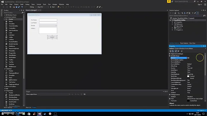 C# How to Read/Write Files using Windows Form