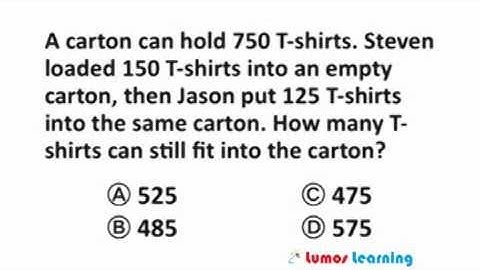 Grade 3 Math Multiple Choice Sample Question - LumosTestPrep.com LumosLearning.com