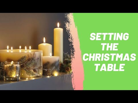 Setting the Christmas Table