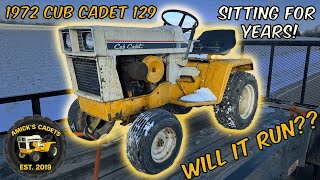 1972 IH Cub Cadet 129 Sitting For Years - Will It Run??