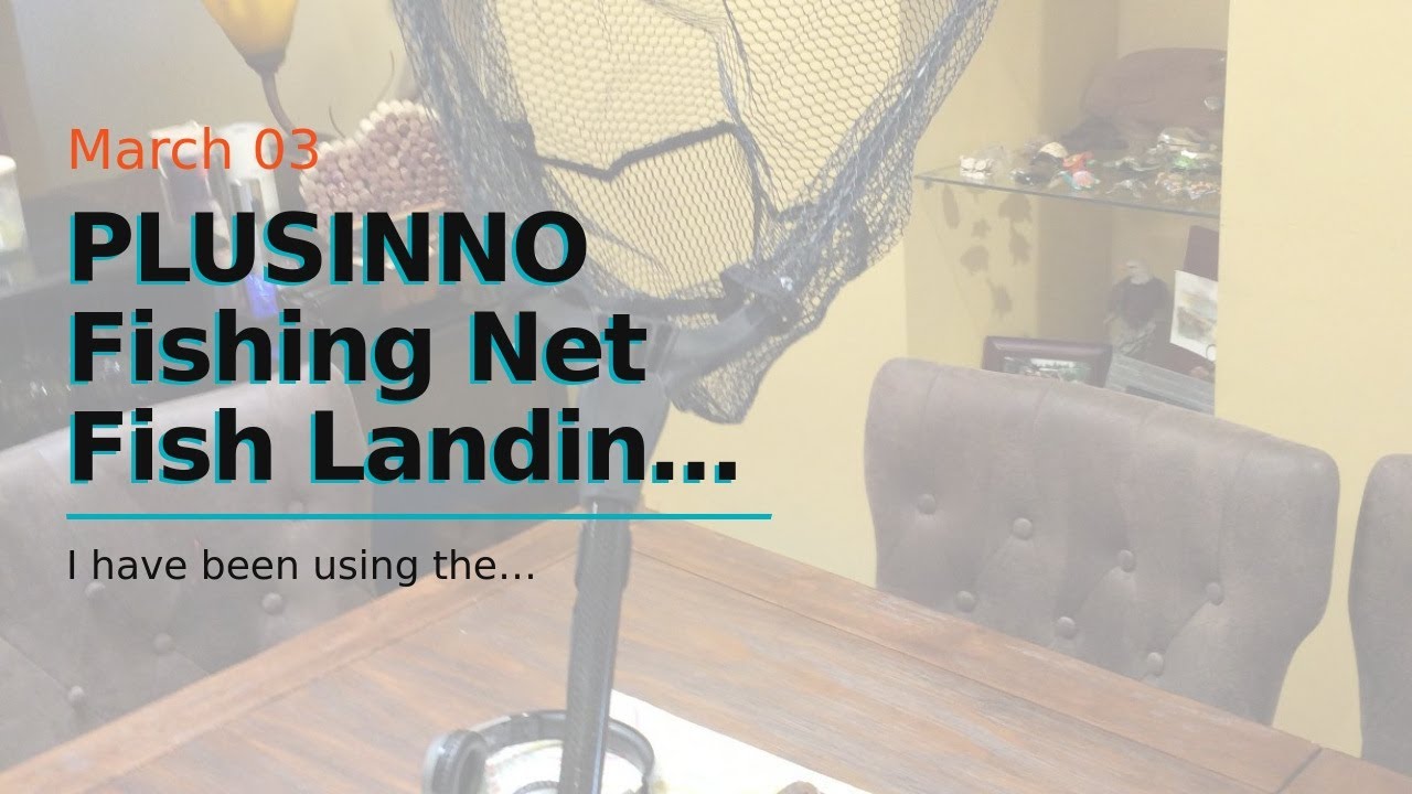 PLUSINNO Fishing Net Fish Landing Net, Foldable Collapsible