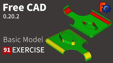 FreeCAD Tutorial for beginners,basic model exercise-91