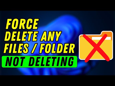 How To Force Delete A File Windows 1110 In 2024 (Forcefully Delete Any File Or Folder In Windows)
