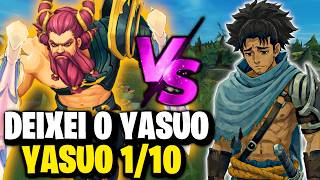 DEIXEI O YASUO 1/10 PQ BANIU MEU NASUS | League of Legends | OLAF VS YASUO