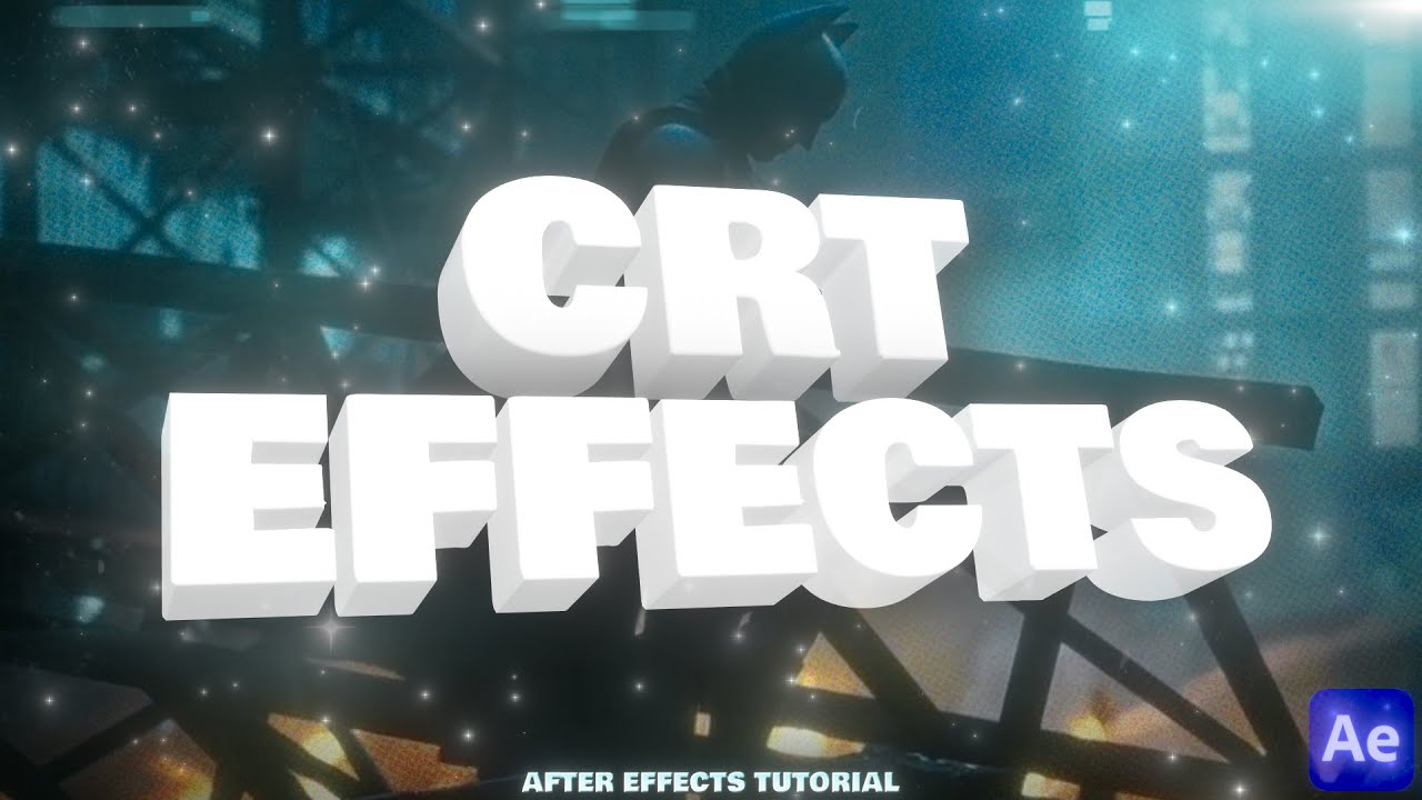 How to make cool CRT Effects - After Effects Tutorial 2023 - YouTube