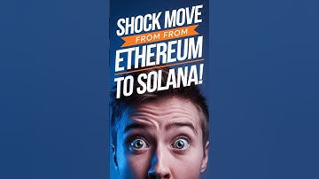 Shock Move from Ethereum to Solana! #ethereum #solana
