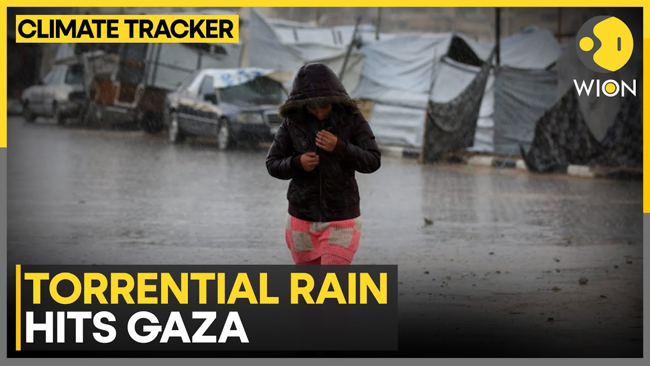 Israel-Gaza War: Six Killed as Torrential Rain Floods Gaza Camps | WION