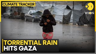 Israel-Gaza War Six Killed As Torrential Rain Floods Gaza Camps Wion