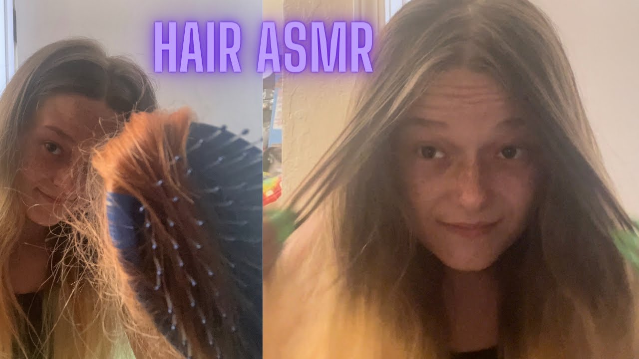 ASMR hair brushing| head banging| spraying sounds| aggressive scalp scratching {subs request❤️}