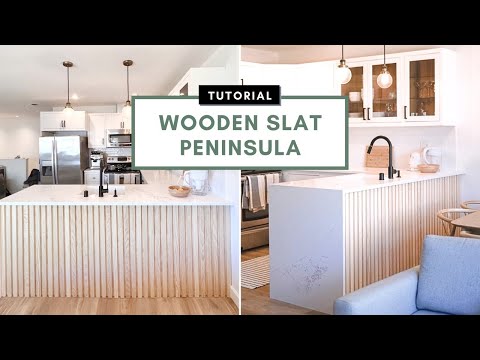 DIY Wooden Slat Peninsula/ Island | Cost 0 | STEP BY STEP | Build from Scratch