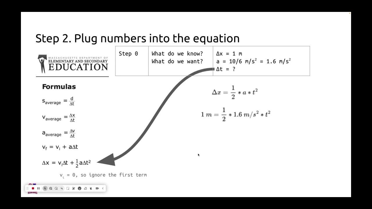 Unit 02-01c Constant acceleration and finding time - YouTube