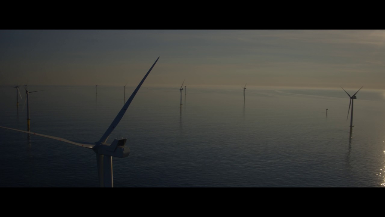 Rampion Wind Farm - An Aerial View - YouTube