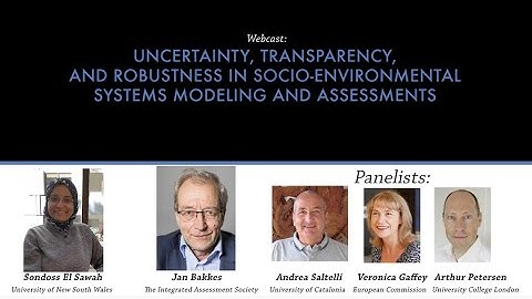 Webinar: Uncertainty, Transparency, & Robustness in Socio-Environmental Systems Modeling