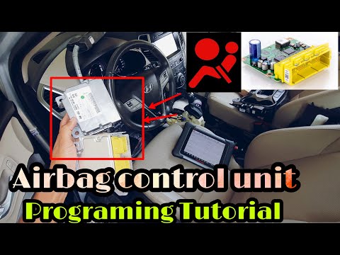 Airbag control unit programming tutorial easy solution.