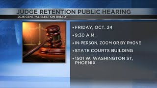 Arizona residents invited to comment on judges before 2026 retention election