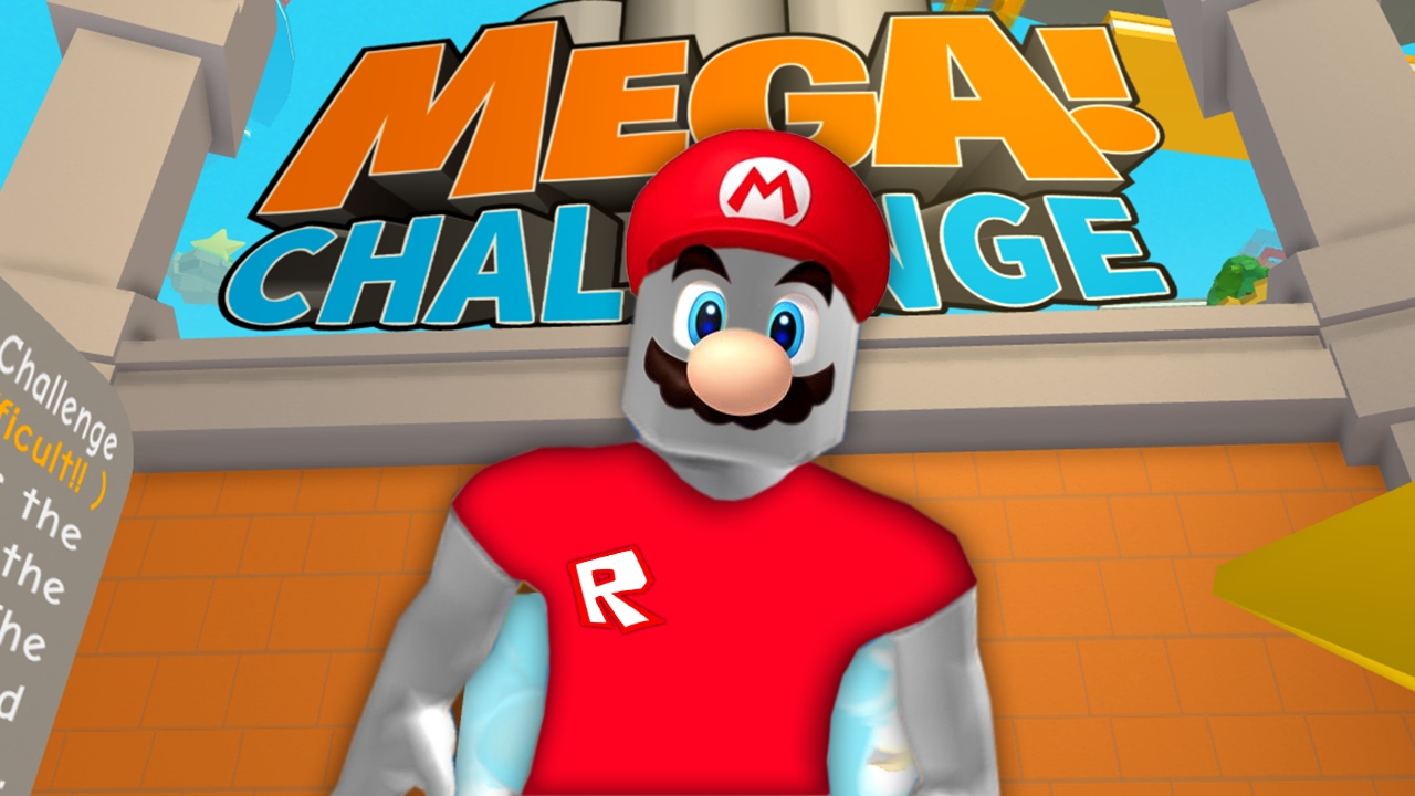 Mario On Roblox Roblox Mega Challenge - the roblox mega challenge youtube