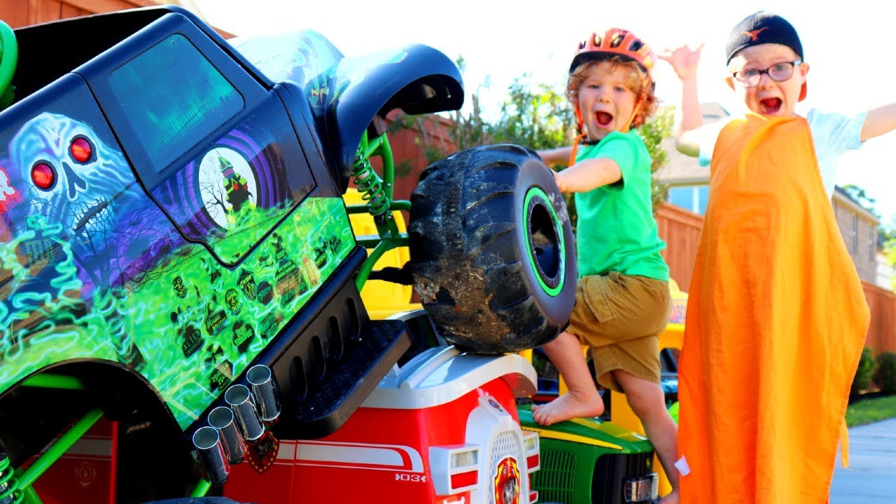 Monster Truck Madness Crush Power Wheels Cars Monster Jam YouTube