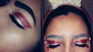 Candy Cane Christmas Makeup Tutorial | Holiday Glam Makeup | SIMPLEASJANE