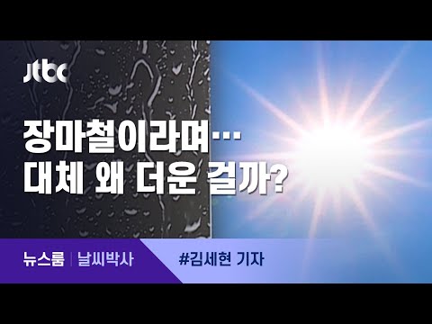 [날씨박사] '왔다갔다' 장맛비, 무더위와 관련? / JTBC 뉴스룸