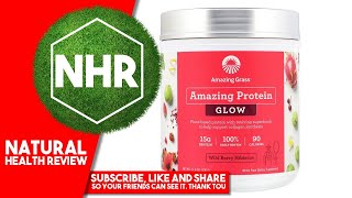 Amazing Grass, Organic Amazing Protein, Glow, Wild Berry Hibiscus, 11.6 oz (330 g)