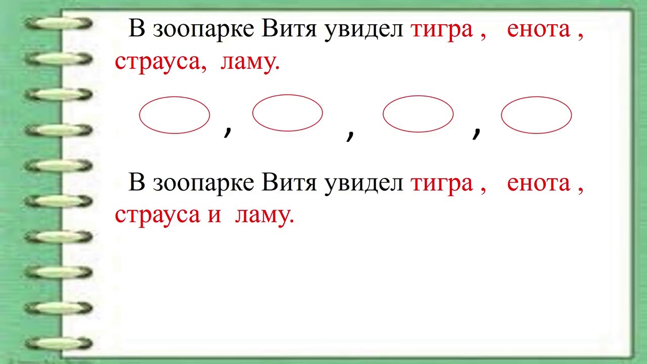 4 класс. Русский язык. Однородные члены предложения. Знаки препинания и ...