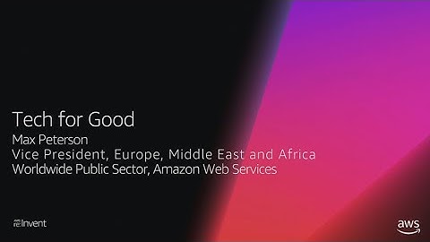 AWS re:Invent 2018: Worldwide Public Sector Breakfast Hosted by Teresa Carlson (WPS01)