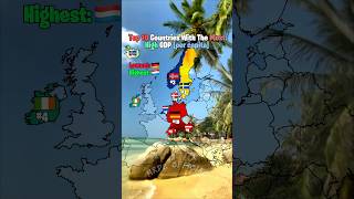 Top 10 Countries With The Highest GDP per capita💵🌍 | #europe #mapchart #mapping #geography