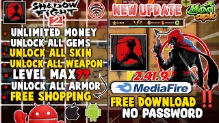 TERBARU!! SHADOW FIGHT2 MOD APK 2026 V2.41.9 |UNLIMITED MONEY &amp;GEMS | UNLOCK ALL ARMOR &amp; WEAPON 