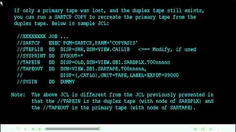 Addressing a RC=16 condition in SARTCHK.wmv