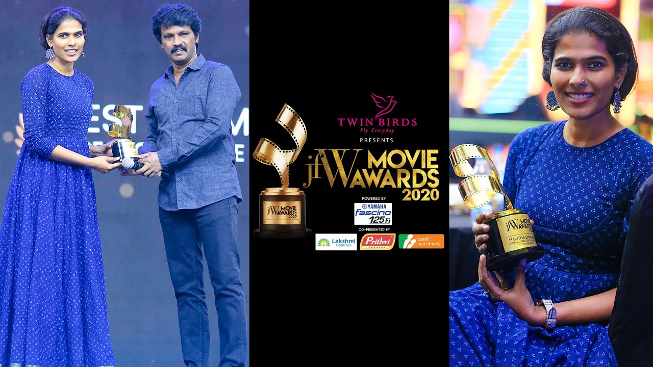 BEST WOMAN DIRECTOR - HALITHA SHAMEEM|SILLU KARUPATTI| DIRECTOR CHERAN|JFW MOVIE AWARDS 2020