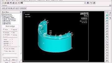 ANSYS tutorial dantel implant 3 Mesh implant