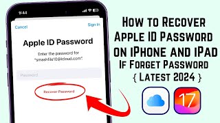 How to Recover Your Apple ID Password If you Forget on iPhone (2024) - Quick And Easy