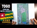 Asmr togo map contour  main cities key facts and highlights  asmr maps and facts