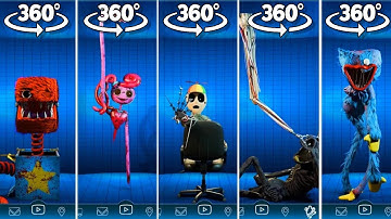 360° VR Poppy Playtime Chapter 4 Characters in FNAF AR Workshop Animations