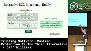 Gobal AppSec Dublin: Trusting Software: Runtime Protection Is The Third Alternative - Jeff Williams