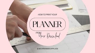 Opening & Printing your PDF Printable Planner or Tracker Download | BBB Supplies #printable #howto