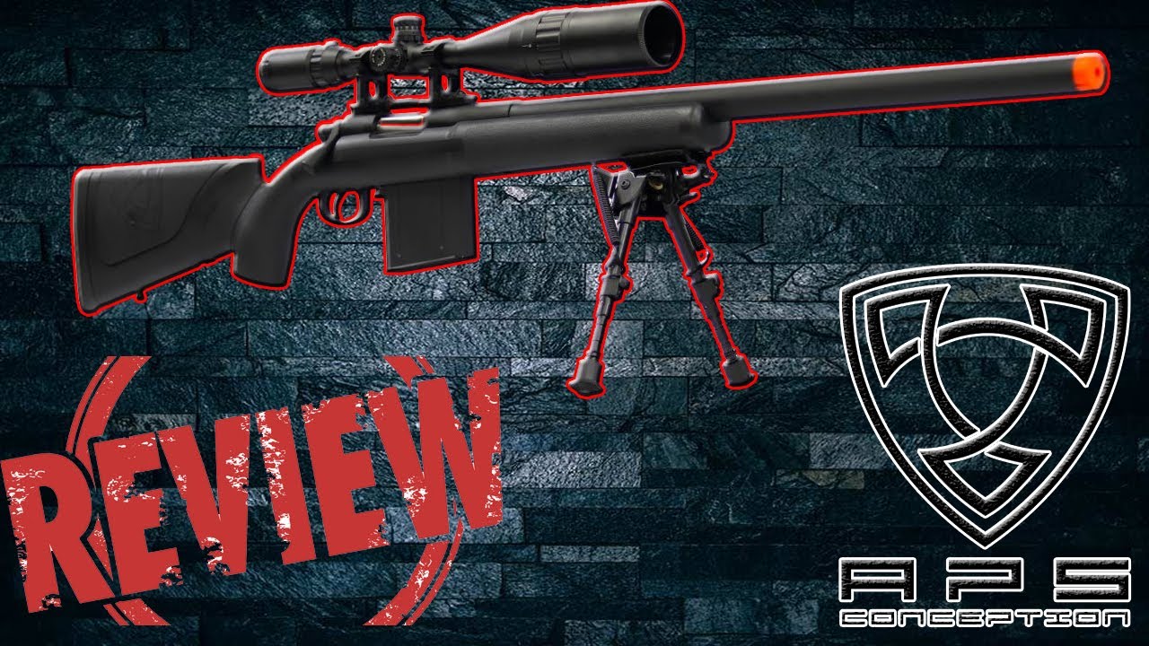 REVIEW SNIPER APS M40A3 "HOKKATSU" AIRSOFT SNIPER YouTube
