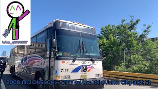 New Jersey Bus Series: 2008 MCI D4500CL #7157 on the 161 via Commerce Blvd @Union City 31st St