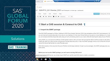 SAS Tutorial | Three Steps to Learn Python in SAS Viya