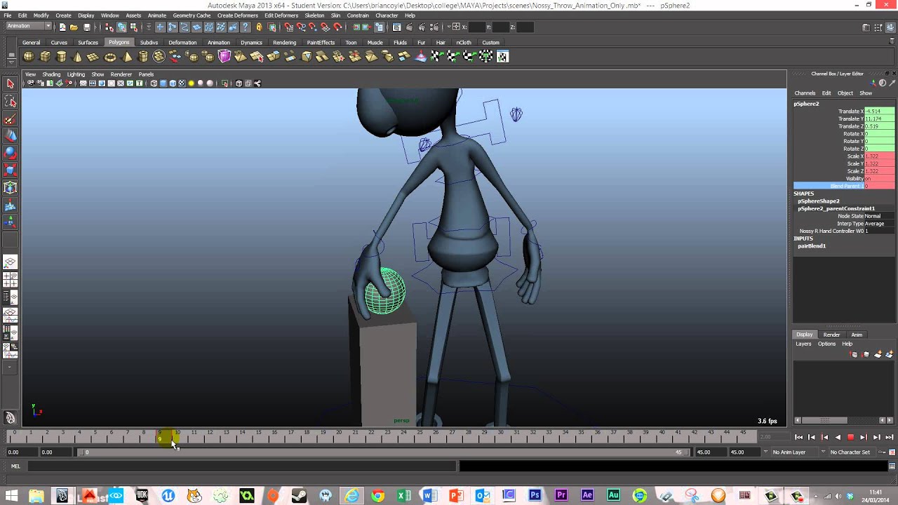 maya 3d student