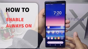 How To Enable Always On Display On Sony Xperia
