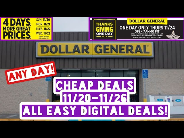 Dollar General Deals This Week 11/26-12/2 🎉 👉🏼 P&G DEAL: Buy 1